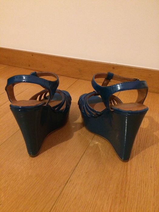 Sandálias Jeffrey Campbell Azul Novas