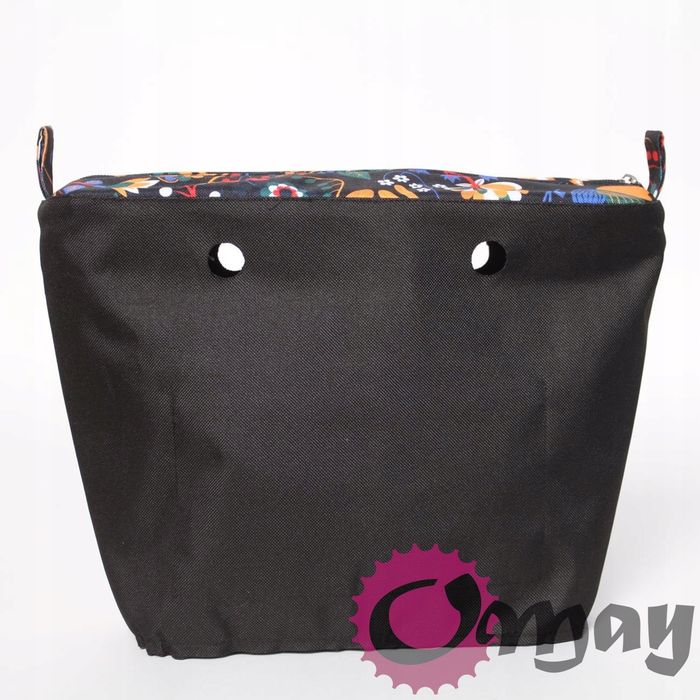 organizer OBAG STANDARD nowy folk czarny 2 kieszenie wkład OMAY
