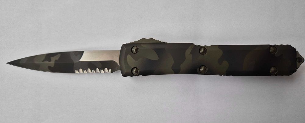 Microtech Ultratech Olive Camo Signature Series