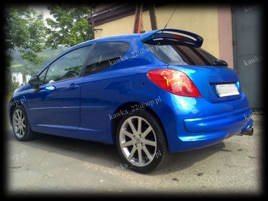 PEUGEOT 207 SPOILER LOTKA SPOJLER NA KLAPĘ PODKŁAD
