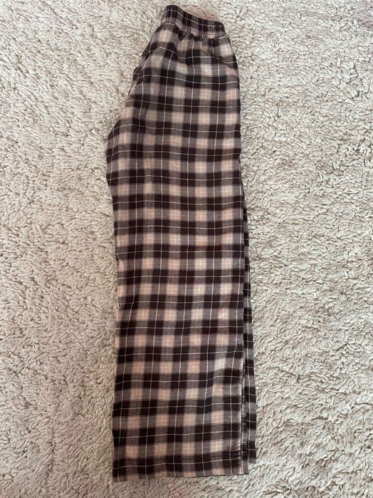Spodnie w kratkę H&M na 134 cm 30 zł ciepłe i miękkie