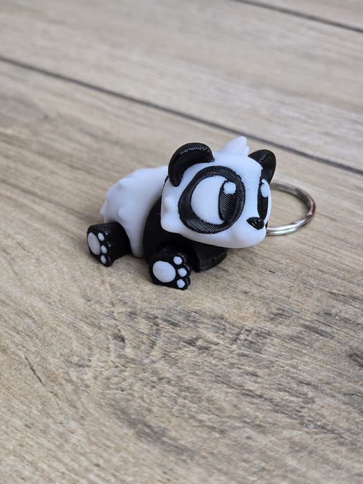 Breloczek Panda 3d - Brelok Druk3d fidget Keychain mixGadzet