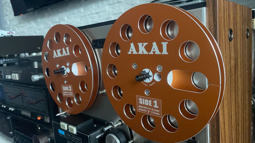 Szpule magnetofonowe AKAI - pomarańcz
