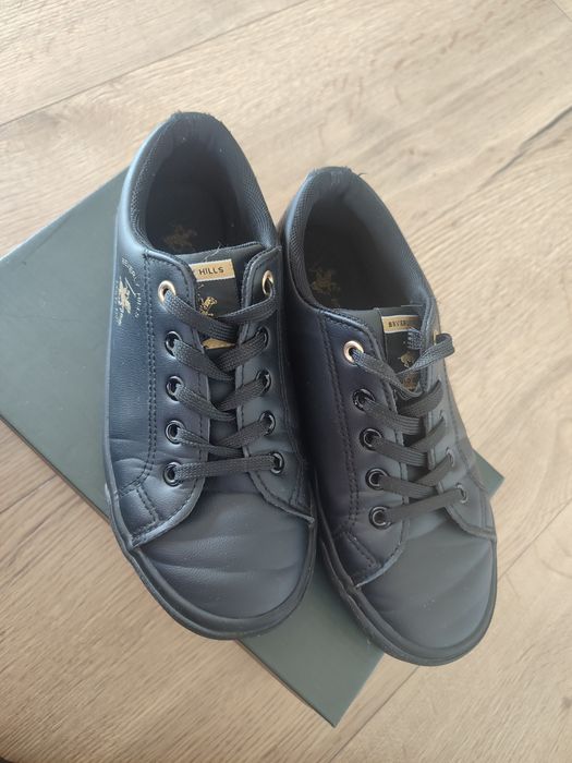 Czarne buty sportowe, trampki r. 36