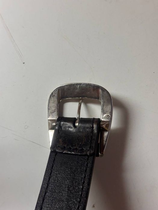 Yamaha кожаный ремень с серебряной пряжкой