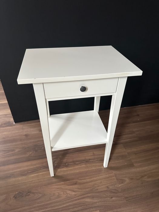 Hemnes Ikea stolik nocny biały ikea szafka nocna