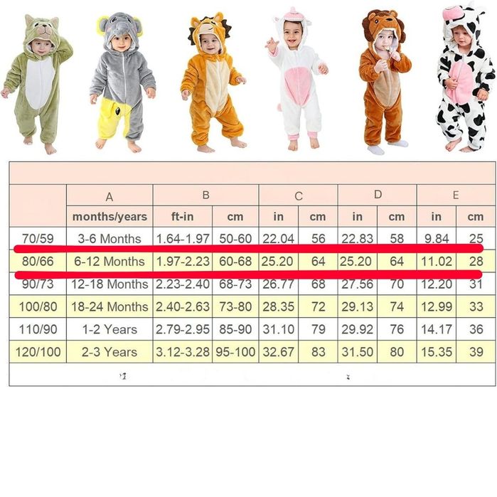 Kombinezon Onesie Romper Dzięcięcy Strój Krowy Piżama 6-12m 60-68