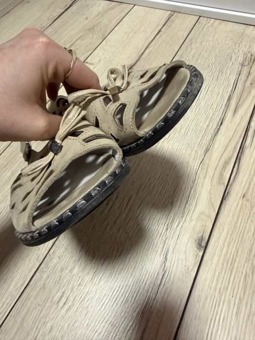 Sandały damskie złote Loretta Vitale