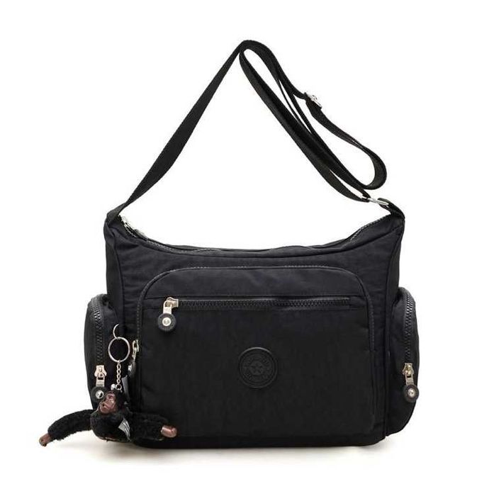 Сумка через плече Kipling Satchel Bag у чорному/бежевому кольорі.