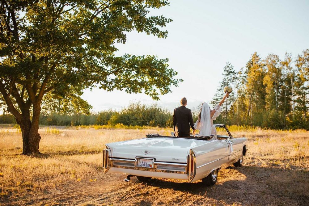 Auta do ślubu. Cadillac DeVille Cabrio/Cadillac DeVille Coupe.
