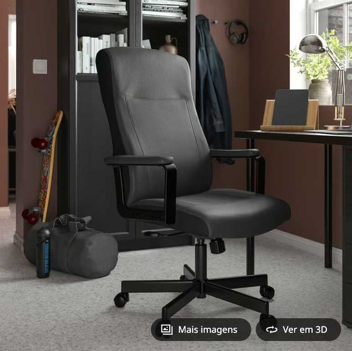 Cadeira de Escritório IKEA – Nova, selada e com fatura