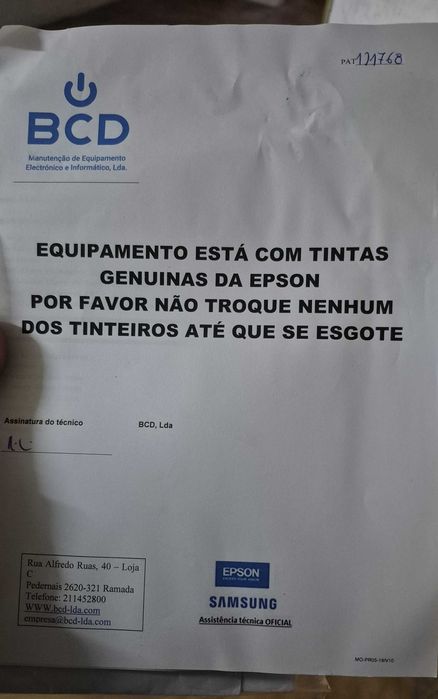 Impressora EPSON WF-4720DWF (Multifunções - Jato de Tinta - Wi-Fi)