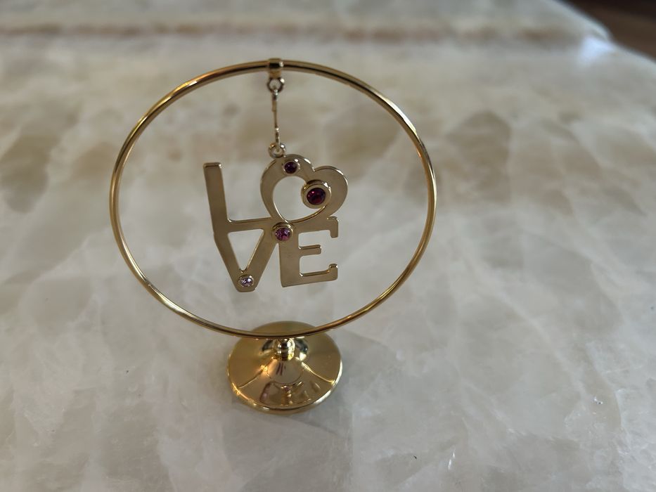 Подарочное кольцо сувенир Сваровски.