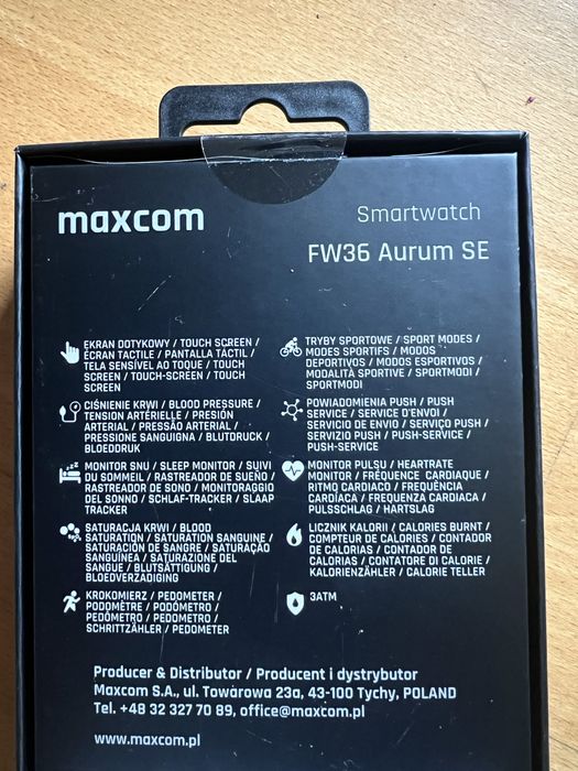 Zegarek Smartwatch Maxcom FW36 Aurum SE czarny