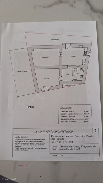Terreno para Reconstrução, com Água, Natureza e bons acessos, em Crava
