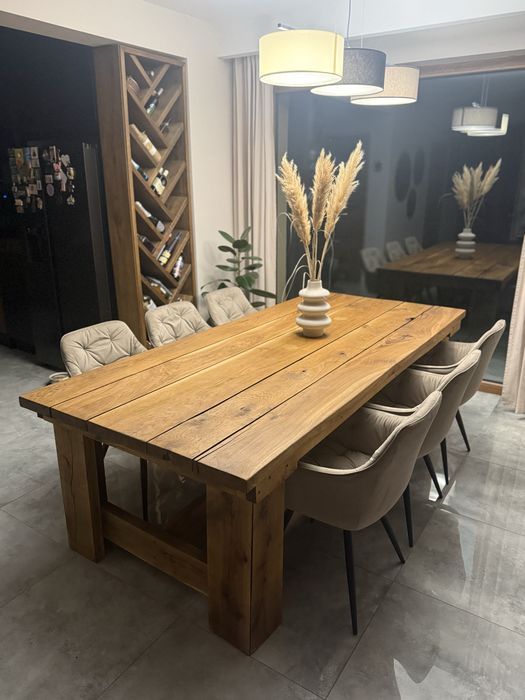 Stół dębowy handmade, możliwość realizacji indywidualnego zamówienia