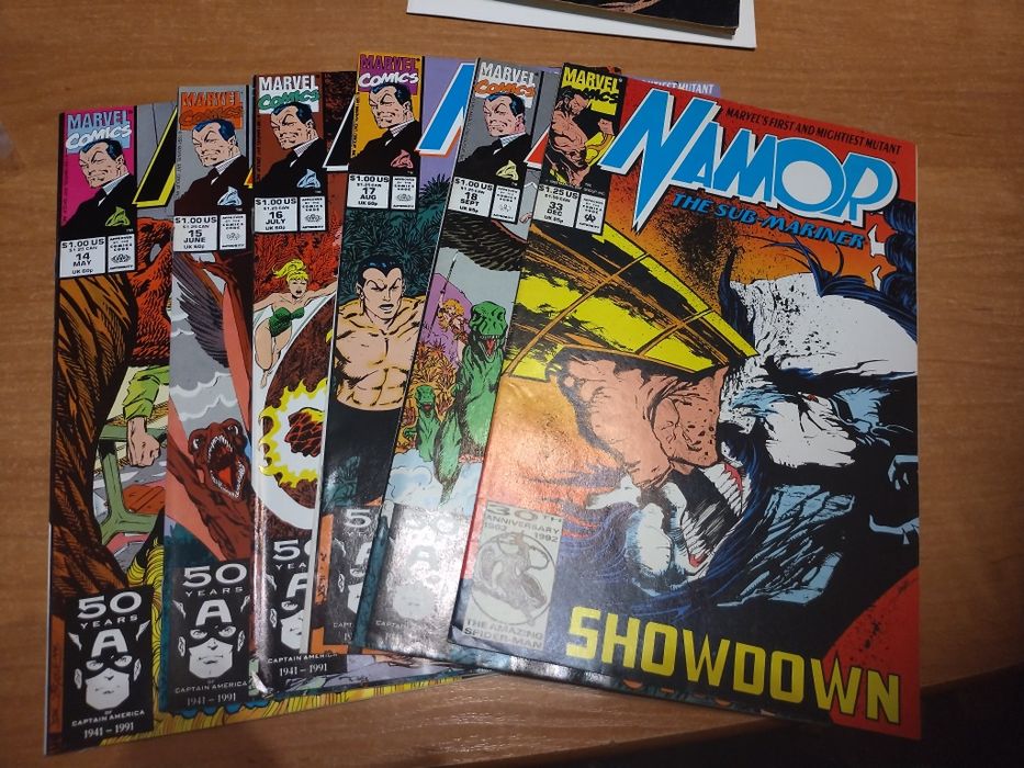 Komiksy Marvel Namor 90/93r. 27 szt.po angielsku.