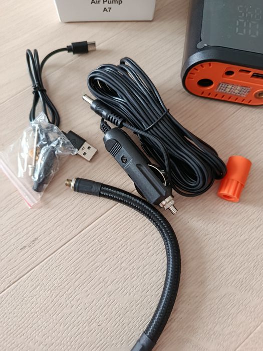 Pompka elektryczna do roweru, materaca, kompresor akumulatorowy
