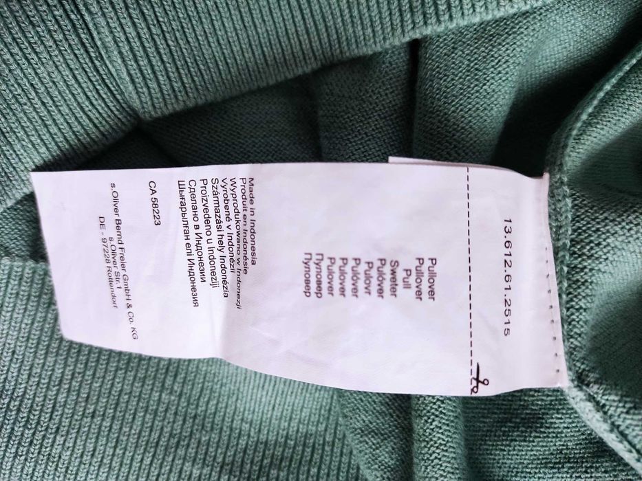 Sweter serek s.Oliver zielony
