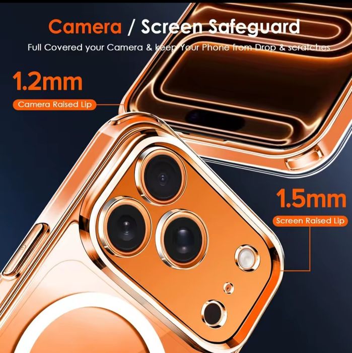 Capa Anti-choque C/ MagSafe P/ iphone 17 / 17 Pró / iphone 17 Pró Max