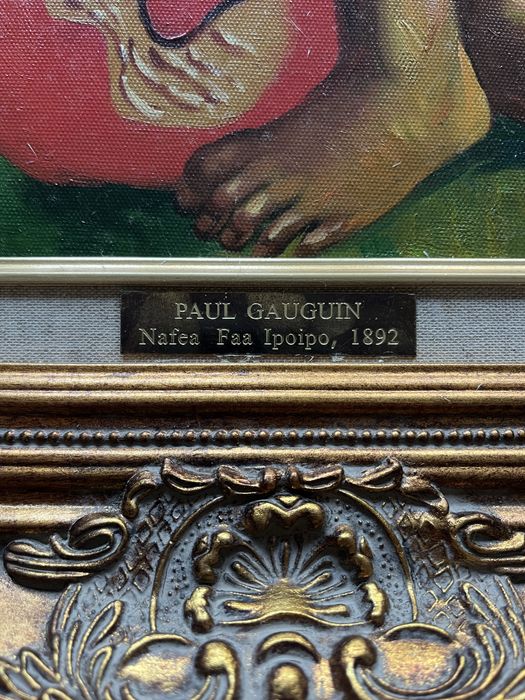 Quadro copia da art gallery  PAUL GAUGUIN Nafea Faa Ipoipo, 1892