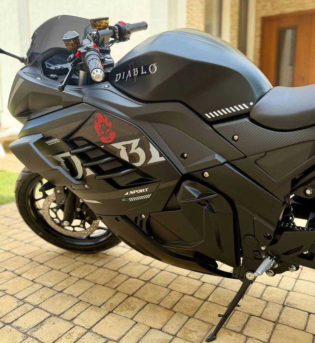 Електробайк Diablo 2999W электромотоцикл СКЛАД гарантія 55Ah Li-on Червоний до 140 км