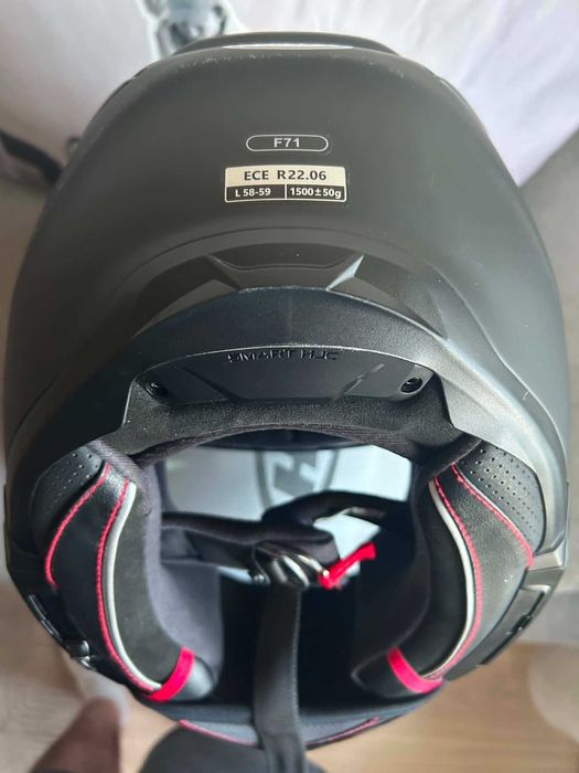 Kask motocyklowy HJC F71 Solid Semi Flat Black