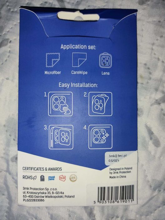ohrona- szkło na aparat Samsung S 25 Ultra. Gratis ściereczki! NOWE