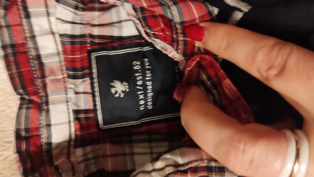 Swetry z wstawką kołnierz koszuli r82