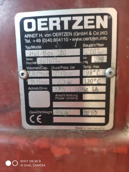 Podgrzewacz wody Hot box 200 Oertzen