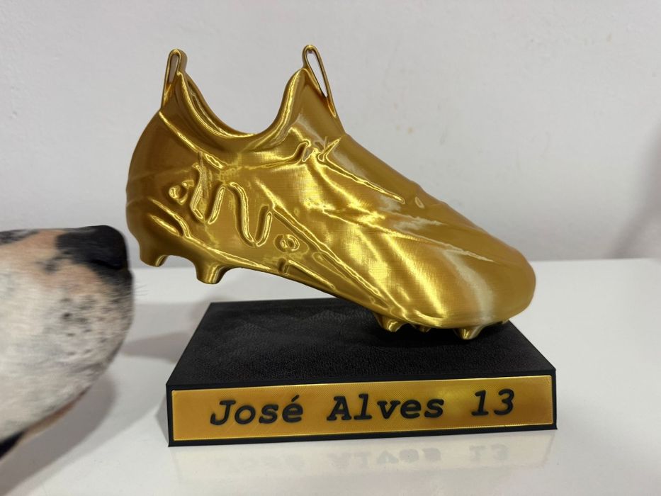 Troféu em forma de chuteira