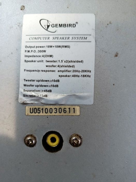 Колонки комп'ютерні GEMBIRD 2шт.