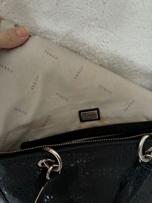 Torebka torba shopper Guess czarna duza