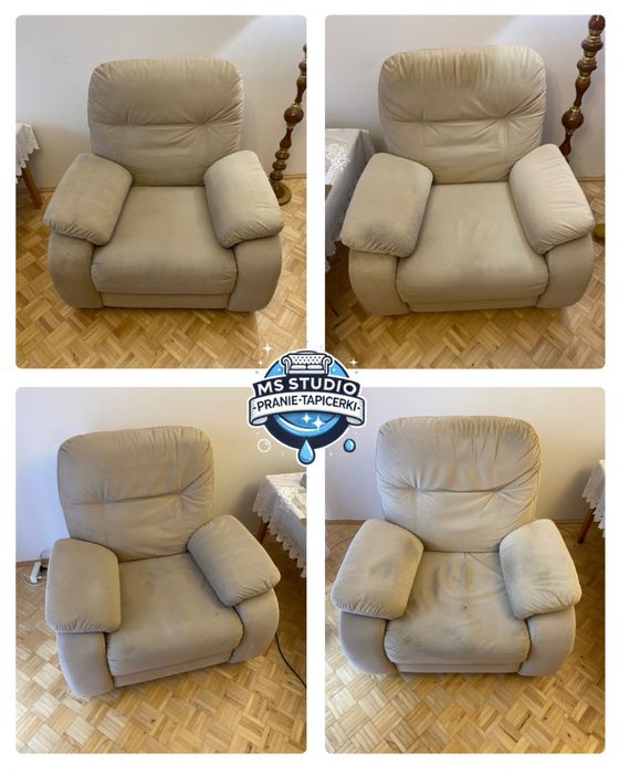 Pranie tapicerki meblowej samochodowej kanap narożników dywanów łózek