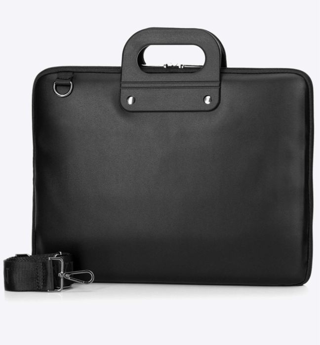 Torba na laptopa z imitacji skóry WITTCHEN, czarna_NOWA