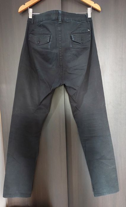 Czarne Długie Spodnie Terranova