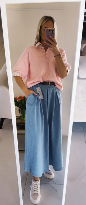Swetrek z kołnierzykiem oversize