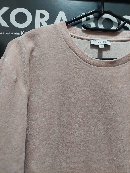Polarowa/welurowa delikatna bluza  80% bawełna