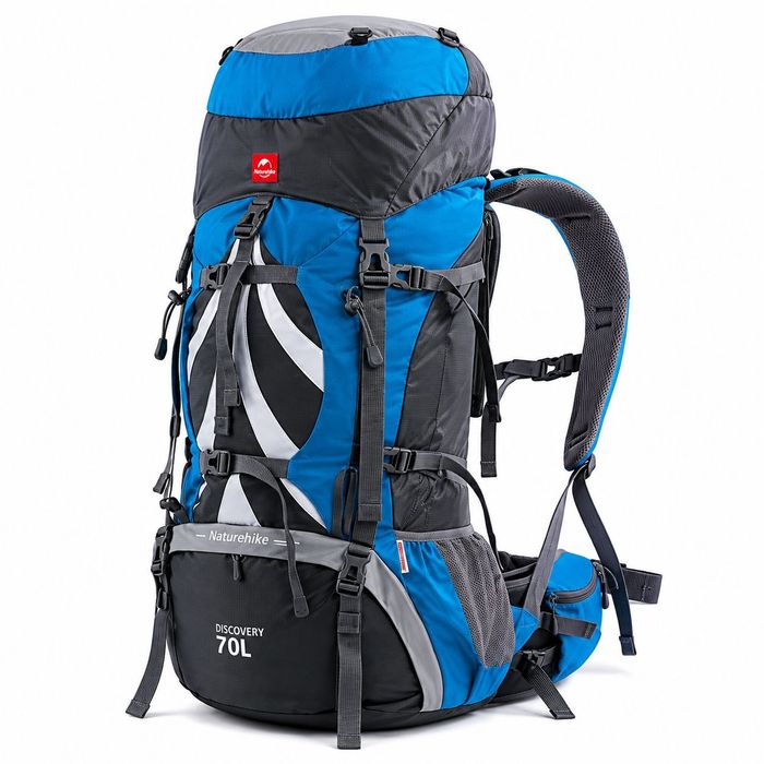 Рюкзак з каркасом, Naturehike 70l , туристичний трекінговиц,   + волог