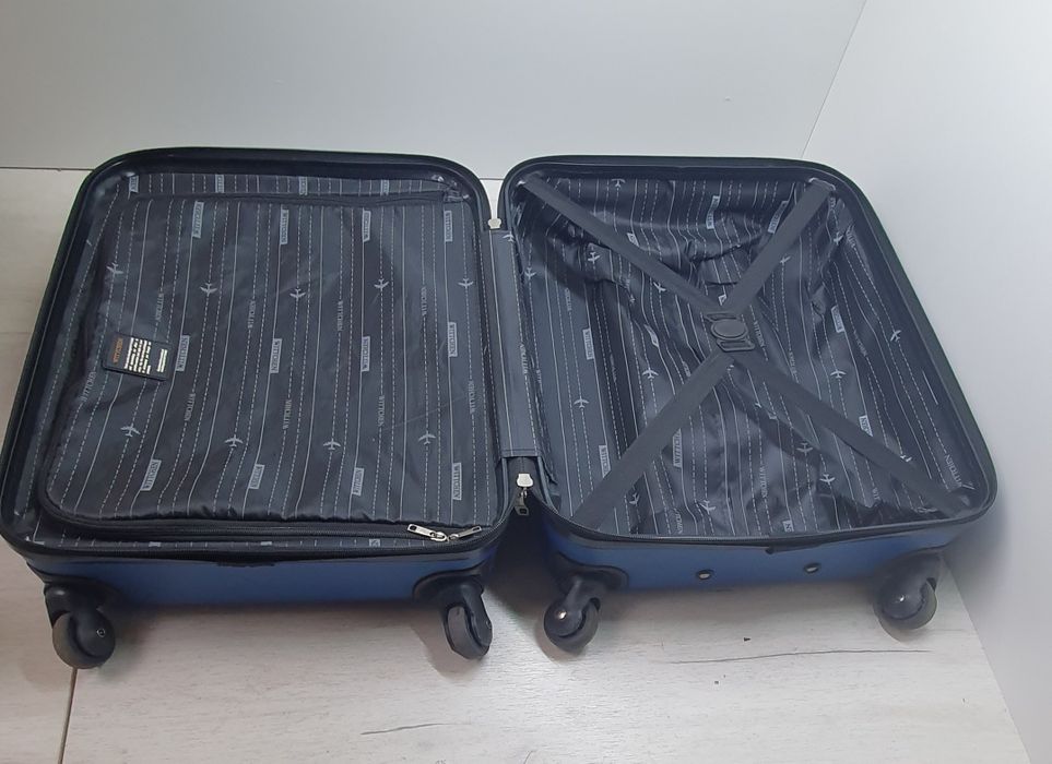 Wittchen walizka kabinowa z ABS-u, niebieska