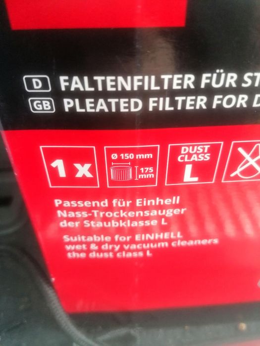 Filtro para aspirador Einhell
