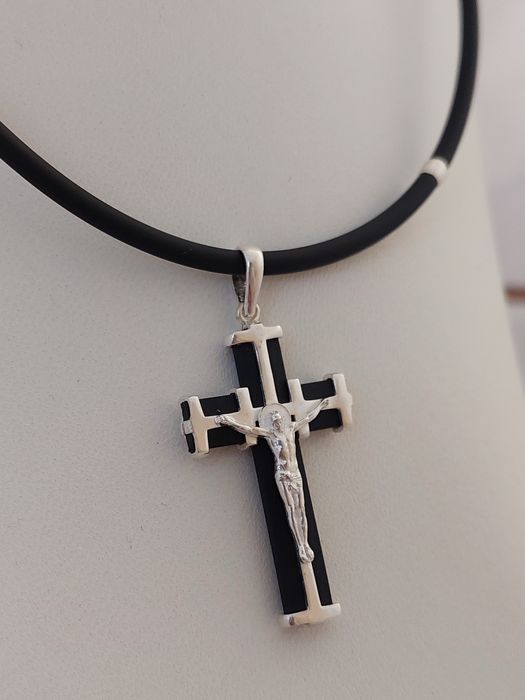 Комплект із каучуку та срібла кольє