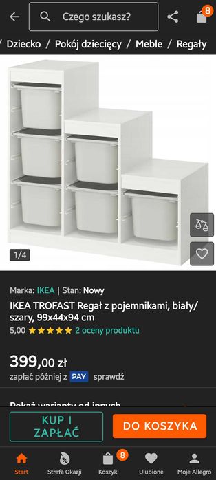 Szafka na zabawki ikea