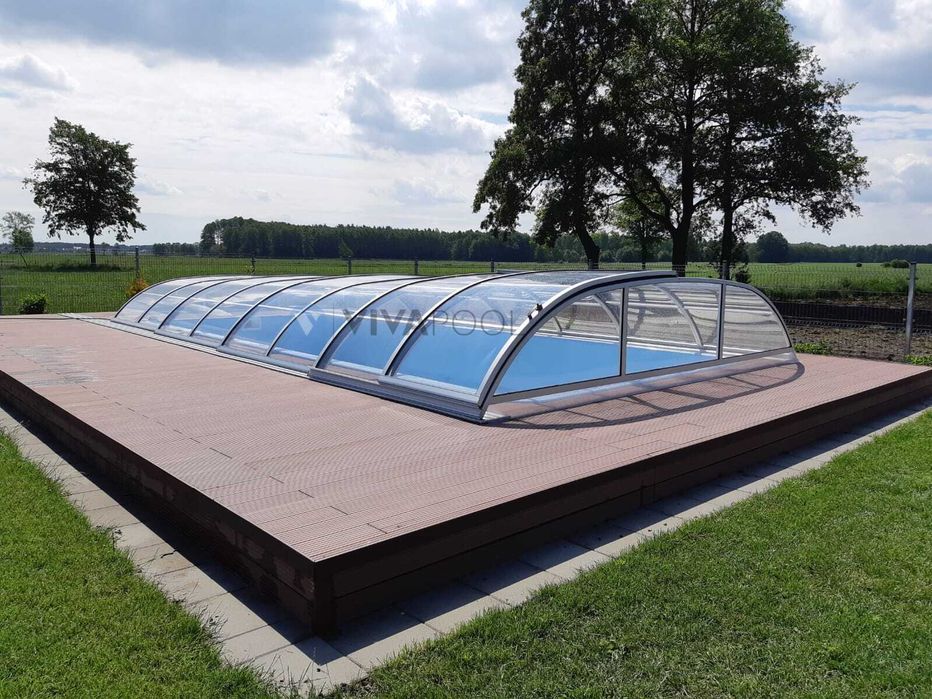 Basen ogrodowy z osprzętem premium i zadaszeniem VERONA 7,50x3,70x1,55