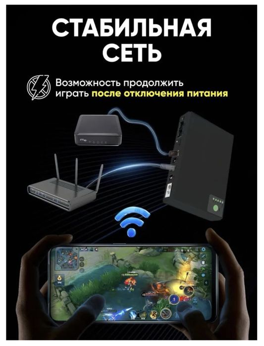 UPS для роутера WI-Fi 12V / 9V / 5v Повербанк для роутера