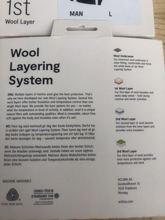 Краща норвезька термобілизна відомого бренду Aclima