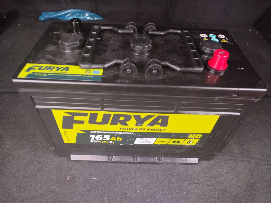 Nowy akumulator rozruchowy FURYA 6V 165Ah 900A P+