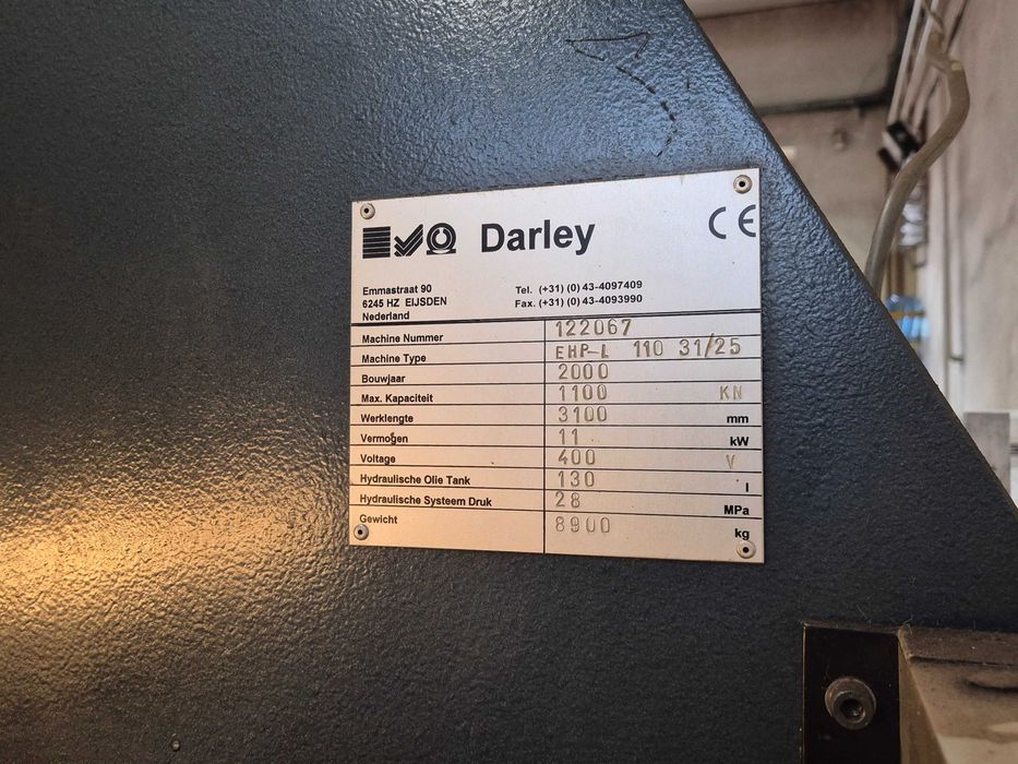 Prasa krawędziowa DARLEY EHP-L 110 31/25