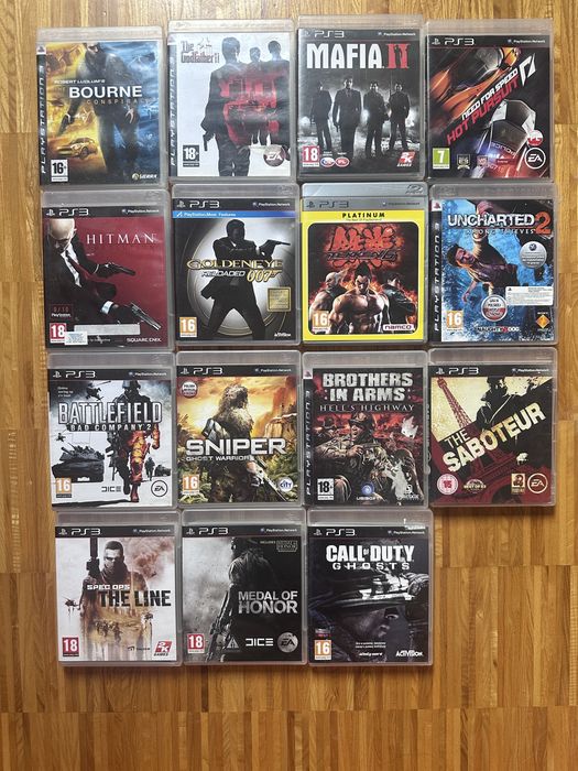 Zestaw 15 gier PS3 – The Saboteur, Godfather II, Spec Ops, GoldenEye