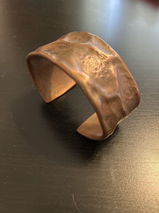 Bransoleta miedziana młotkowana